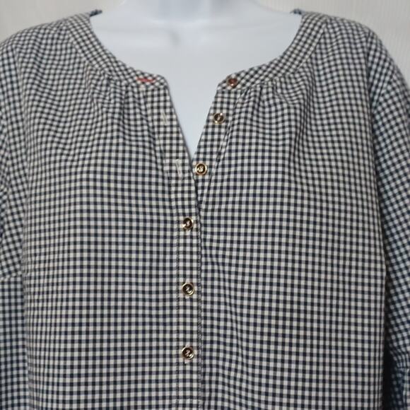Talbots The Opra Magazine Collection Checkered Top. Size XL - Picture 7 of 13